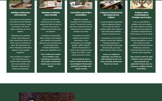 Avant : des murs de textes et un manque d'espace