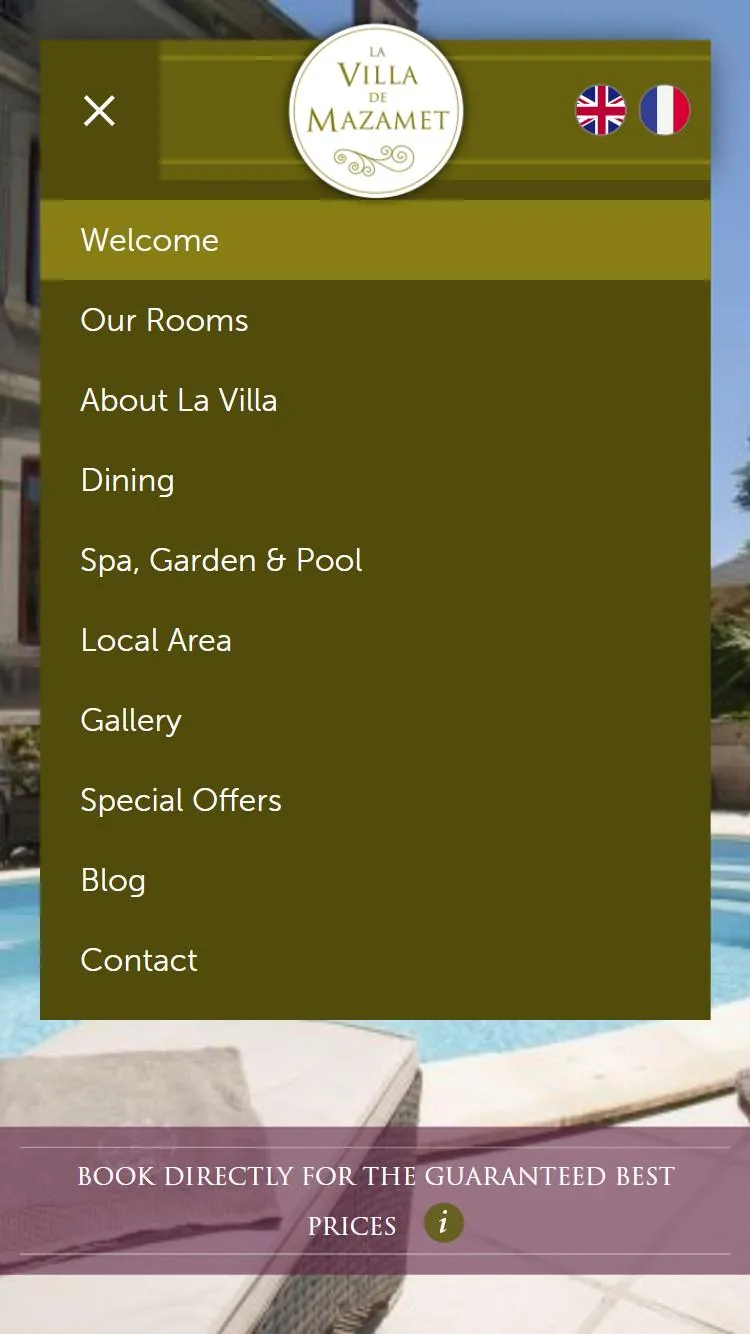 Navigation mobile avant - WordPress inadapté