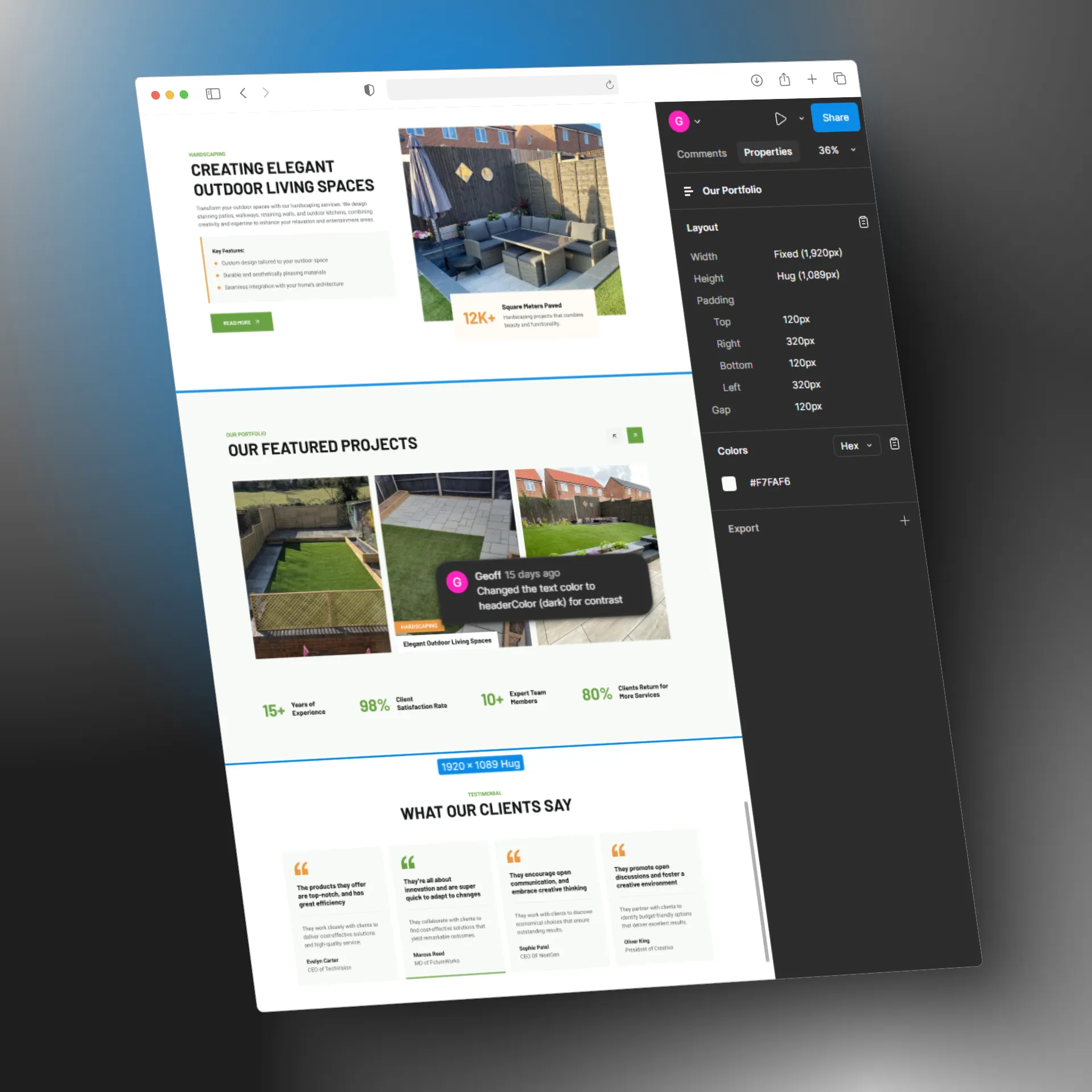 Using the comments on Figma to communicate easily.