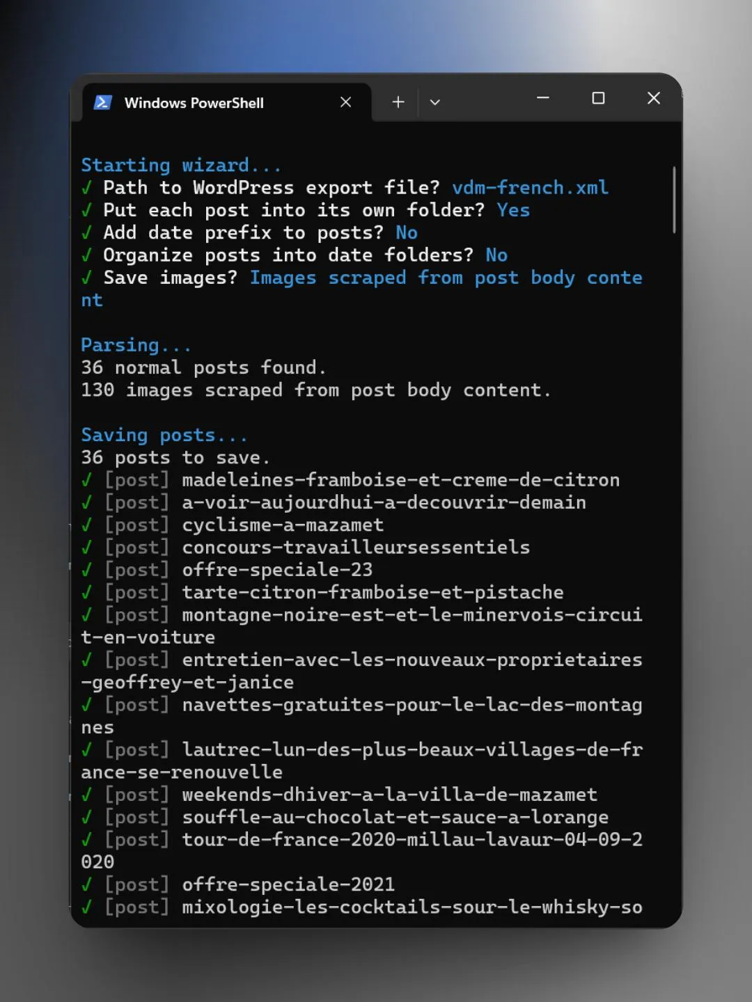 Automated WordPress content migration to Markdown